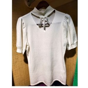 Studed Sweater Blouse